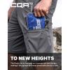 imageCQR Mens Quick Dry Stretch Hiking Cargo Shorts Lightweight Water Resistant Tactical Casual Golf ampamp Outdoor with PocketsRocky Jet Grey