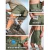 imageCQR Mens Quick Dry Stretch Hiking Cargo Shorts Lightweight Water Resistant Tactical Casual Golf ampamp Outdoor with PocketsRocky Lichen