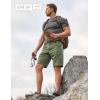 imageCQR Mens Quick Dry Stretch Hiking Cargo Shorts Lightweight Water Resistant Tactical Casual Golf ampamp Outdoor with PocketsRocky Lichen