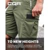 imageCQR Mens Quick Dry Stretch Hiking Cargo Shorts Lightweight Water Resistant Tactical Casual Golf ampamp Outdoor with PocketsRocky Lichen