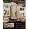 imageCQR Mens Quick Dry Stretch Hiking Cargo Shorts Lightweight Water Resistant Tactical Casual Golf ampamp Outdoor with PocketsRocky Tan