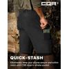 imageCQR Mens Quick Dry Stretch Hiking Cargo Shorts Lightweight Water Resistant Tactical Casual Golf ampamp Outdoor with PocketsRoutine Black