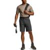 imageCQR Mens Quick Dry Stretch Hiking Cargo Shorts Lightweight Water Resistant Tactical Casual Golf ampamp Outdoor with PocketsRoutine Charcoal