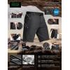 imageCQR Mens Quick Dry Stretch Hiking Cargo Shorts Lightweight Water Resistant Tactical Casual Golf ampamp Outdoor with PocketsShendo Trail Black