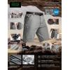 imageCQR Mens Quick Dry Stretch Hiking Cargo Shorts Lightweight Water Resistant Tactical Casual Golf ampamp Outdoor with PocketsShendo Trail Sage
