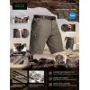imageCQR Mens Quick Dry Stretch Hiking Cargo Shorts Lightweight Water Resistant Tactical Casual Golf ampamp Outdoor with PocketsShendo Trail Sand Khaki