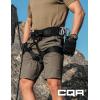 imageCQR Mens Quick Dry Stretch Hiking Cargo Shorts Lightweight Water Resistant Tactical Casual Golf ampamp Outdoor with PocketsShendo Trail Sand Khaki