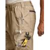 imageCQR Mens Quick Dry Work Pants Water Resistant Outdoor Tactical Pants Lightweight Stretch Cargo Hiking PantsDura Flex Pants Alamo Khaki