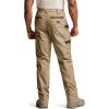 imageCQR Mens Quick Dry Work Pants Water Resistant Outdoor Tactical Pants Lightweight Stretch Cargo Hiking PantsDura Flex Pants Alamo Khaki