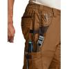 imageCQR Mens Quick Dry Work Pants Water Resistant Outdoor Tactical Pants Lightweight Stretch Cargo Hiking PantsDura Flex Pants Copper Brown