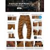 imageCQR Mens Quick Dry Work Pants Water Resistant Outdoor Tactical Pants Lightweight Stretch Cargo Hiking PantsDura Flex Pants Copper Brown