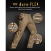 imageCQR Mens Quick Dry Work Pants Water Resistant Outdoor Tactical Pants Lightweight Stretch Cargo Hiking PantsDura Flex Pants Cougar
