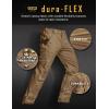 imageCQR Mens Quick Dry Work Pants Water Resistant Outdoor Tactical Pants Lightweight Stretch Cargo Hiking PantsDura Flex Pants Coyote