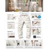 imageCQR Mens Quick Dry Work Pants Water Resistant Outdoor Tactical Pants Lightweight Stretch Cargo Hiking PantsDura Flex Pants Frosted White