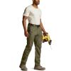 imageCQR Mens Quick Dry Work Pants Water Resistant Outdoor Tactical Pants Lightweight Stretch Cargo Hiking PantsDura Flex Pants Soil Green