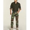 imageCQR Mens Quick Dry Work Pants Water Resistant Outdoor Tactical Pants Lightweight Stretch Cargo Hiking PantsDura Flex Print Woodland Olive