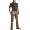 imageCQR Mens Quick Dry Work Pants Water Resistant Outdoor Tactical Pants Lightweight Stretch Cargo Hiking PantsDura Flex Utility Camo