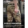 imageCQR Mens Quick Dry Work Pants Water Resistant Outdoor Tactical Pants Lightweight Stretch Cargo Hiking PantsDura Flex Utility Camo