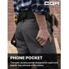 imageCQR Mens Quick Dry Work Pants Water Resistant Outdoor Tactical Pants Lightweight Stretch Cargo Hiking PantsDuratex Pants Charcoal