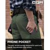 imageCQR Mens Quick Dry Work Pants Water Resistant Outdoor Tactical Pants Lightweight Stretch Cargo Hiking PantsDuratex Pants Green Kelp