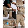 imageCQR Mens Quick Dry Work Pants Water Resistant Outdoor Tactical Pants Lightweight Stretch Cargo Hiking PantsDuratex Pants Khaki