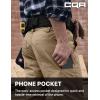 imageCQR Mens Quick Dry Work Pants Water Resistant Outdoor Tactical Pants Lightweight Stretch Cargo Hiking PantsDuratex Pants Khaki