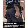 imageCQR Mens Quick Dry Work Pants Water Resistant Outdoor Tactical Pants Lightweight Stretch Cargo Hiking PantsDuratex Pants Police Navy