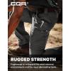 imageCQR Mens Quick Dry Work Pants Water Resistant Outdoor Tactical Pants Lightweight Stretch Cargo Hiking PantsFrontline Charcoal