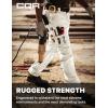 imageCQR Mens Quick Dry Work Pants Water Resistant Outdoor Tactical Pants Lightweight Stretch Cargo Hiking PantsFrontline Frosted White