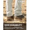 imageCQR Mens Quick Dry Work Pants Water Resistant Outdoor Tactical Pants Lightweight Stretch Cargo Hiking PantsFrontline Frosted White