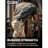 imageCQR Mens Quick Dry Work Pants Water Resistant Outdoor Tactical Pants Lightweight Stretch Cargo Hiking PantsFrontline Khaki