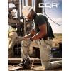 imageCQR Mens Quick Dry Work Pants Water Resistant Outdoor Tactical Pants Lightweight Stretch Cargo Hiking PantsFrontline Khaki