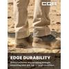 imageCQR Mens Quick Dry Work Pants Water Resistant Outdoor Tactical Pants Lightweight Stretch Cargo Hiking PantsFrontline Khaki