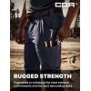 imageCQR Mens Quick Dry Work Pants Water Resistant Outdoor Tactical Pants Lightweight Stretch Cargo Hiking PantsFrontline Police Navy