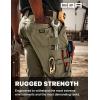 imageCQR Mens Quick Dry Work Pants Water Resistant Outdoor Tactical Pants Lightweight Stretch Cargo Hiking PantsFrontline Soil Green