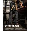 imageCQR Mens Quick Dry Work Pants Water Resistant Outdoor Tactical Pants Lightweight Stretch Cargo Hiking PantsLumber Black