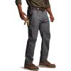 imageCQR Mens Quick Dry Work Pants Water Resistant Outdoor Tactical Pants Lightweight Stretch Cargo Hiking PantsLumber Charcoal
