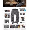 imageCQR Mens Quick Dry Work Pants Water Resistant Outdoor Tactical Pants Lightweight Stretch Cargo Hiking PantsLumber Charcoal