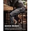 imageCQR Mens Quick Dry Work Pants Water Resistant Outdoor Tactical Pants Lightweight Stretch Cargo Hiking PantsLumber Charcoal