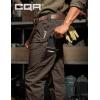 imageCQR Mens Quick Dry Work Pants Water Resistant Outdoor Tactical Pants Lightweight Stretch Cargo Hiking PantsLumber Dark Brown