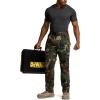 imageCQR Mens Quick Dry Work Pants Water Resistant Outdoor Tactical Pants Lightweight Stretch Cargo Hiking PantsPrint Work Pants Woodland Olive