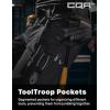 imageCQR Mens Quick Dry Work Pants Water Resistant Outdoor Tactical Pants Lightweight Stretch Cargo Hiking PantsWork Pants Black