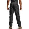 imageCQR Mens Quick Dry Work Pants Water Resistant Outdoor Tactical Pants Lightweight Stretch Cargo Hiking PantsWork Pants Black