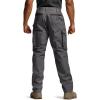 imageCQR Mens Quick Dry Work Pants Water Resistant Outdoor Tactical Pants Lightweight Stretch Cargo Hiking PantsWork Pants Charcoal