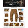 imageCQR Mens Quick Dry Work Pants Water Resistant Outdoor Tactical Pants Lightweight Stretch Cargo Hiking PantsWork Pants Copper Brown