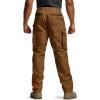 imageCQR Mens Quick Dry Work Pants Water Resistant Outdoor Tactical Pants Lightweight Stretch Cargo Hiking PantsWork Pants Copper Brown