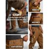 imageCQR Mens Quick Dry Work Pants Water Resistant Outdoor Tactical Pants Lightweight Stretch Cargo Hiking PantsWork Pants Copper Brown