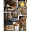 imageCQR Mens Quick Dry Work Pants Water Resistant Outdoor Tactical Pants Lightweight Stretch Cargo Hiking PantsWork Pants Cougar