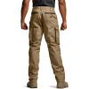 imageCQR Mens Quick Dry Work Pants Water Resistant Outdoor Tactical Pants Lightweight Stretch Cargo Hiking PantsWork Pants Cougar