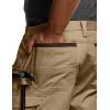 imageCQR Mens Quick Dry Work Pants Water Resistant Outdoor Tactical Pants Lightweight Stretch Cargo Hiking PantsWork Pants Cougar